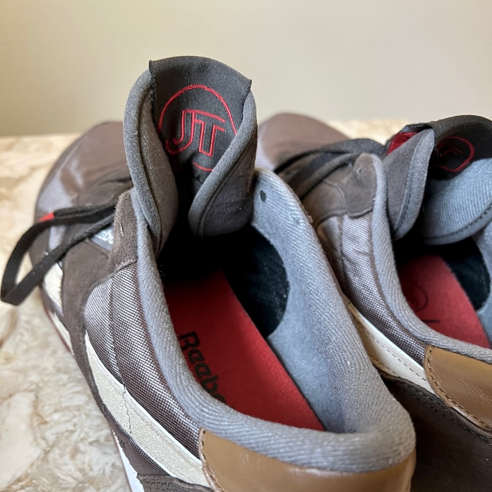 Reebok Classic Black, Gray, & Tan Size 13 Sneakers Like New - Picture 6 of 7